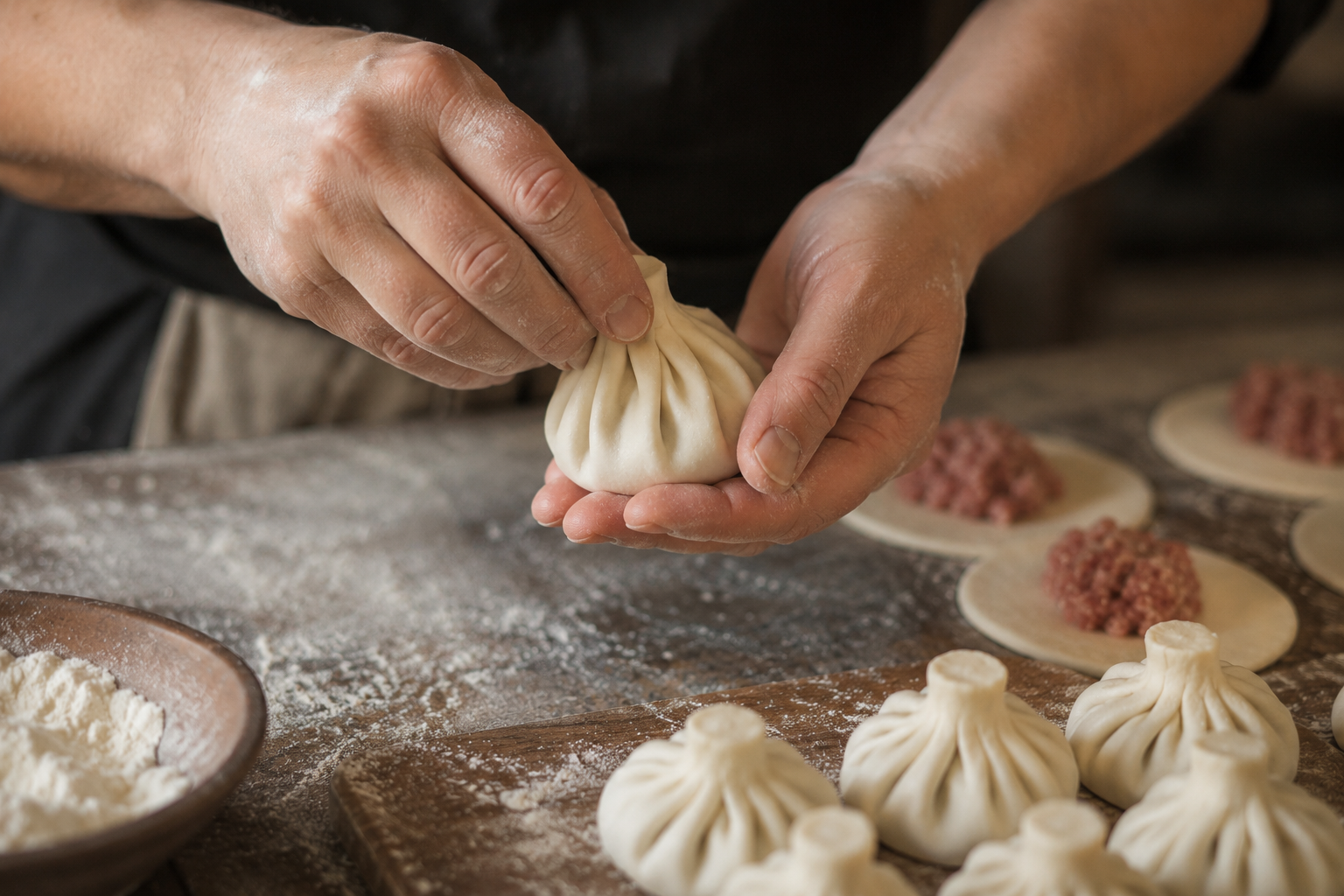 Khinkali Making